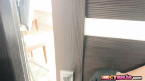 ”Showering teen babe juicy julia”