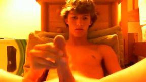 Hot Twink in Sexy Undies Strokes it on Webcam!