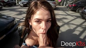 new biker bitch from the neighborhood with big tits gave me a blowjob. she worked her tongue like a pro, just like a real whore[ai]