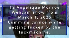 ts angelique monroe - webcam show from march 1, 2025