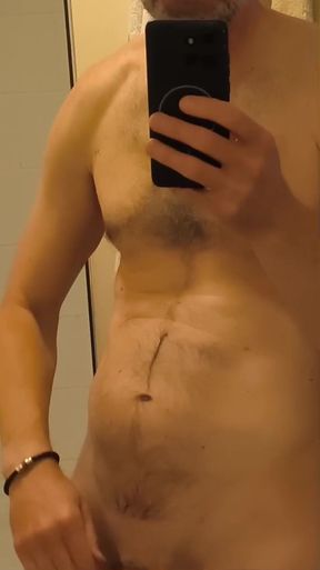 Challenging solo jerk off session