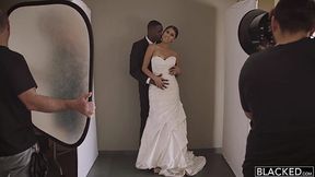 Sexy Slim Model Sophia Leone Surrenders Herself To Massive BBC After the Wedding Fashion Photoshoot