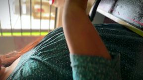 saudi milf hot big ass stepmom cooking in kitchen & i see her naked & start handjob