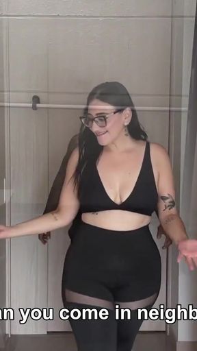 I can't resist my neighbor and invite him to my house to give him the best fuck of his life   Clip 1