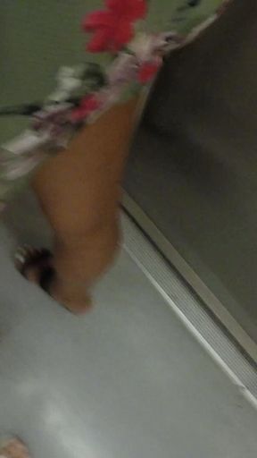 Hot MILF Stranger Grabs & Rubs My Hard Dick Through Shorts on Crowded Train