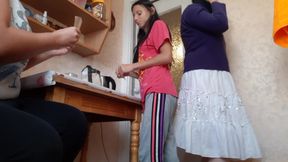 Fucking My Stepsister's Girlfriend While She Talks on the Phone