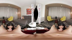 Avery Black welcomes a big dick in reverse mounted POV