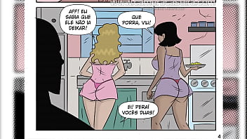 Irm&atilde_s gostosas seduzem o papai para conseguir ir ao baile na favela - HQ Porn&ocirc_ Putarias na Favela - C&acirc_mera Caseira