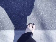 Walking Barefoot for 5.6 km: From Clean to Dirty Soles - POV Trekking