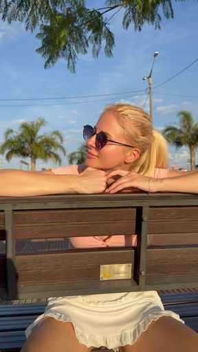Woman loses her panties in a playful game of strip poker