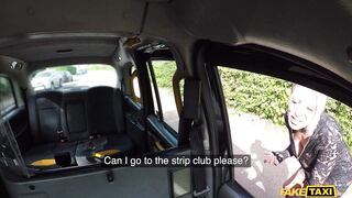 MILF Stripper with Huge Tits and Tattoos Fuck BBC - Fake Taxi