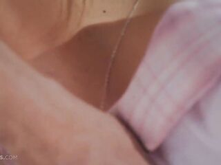 Nice-looking Beauty Alice Zaffyre Screwing Her Boyfriend on the Couch