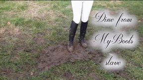 Dine from My boots, slave