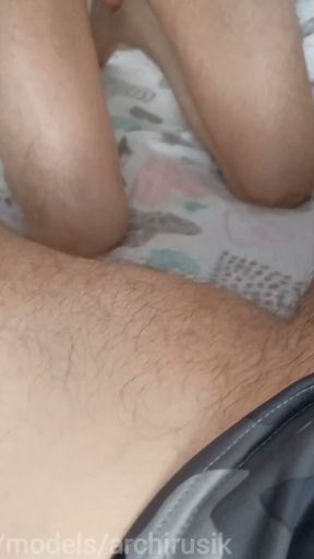 Trouble-free servant slut slave works his holes with a straight fuck master!   Clip 1