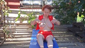 Amateur Outdoor Tease &amp; Hot Dripping On The Lens POV