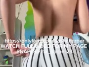 horny young woman on snapchat shows me a lot and moves her ass well