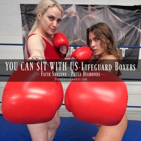 YOU CAN'T SIT WITH US - Lifeguard Boxers Faith Shalynn & Paula Diamonds
