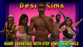 Desi Indian Group Sex With Busty Step Aunty and Uncle