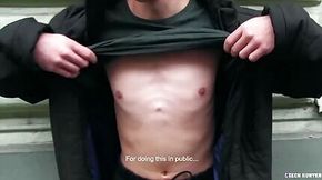 Euro Hunk blows A Monster dick For Cash