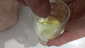 Piss cum and spit cocktails Hardcore gay piss pig destroys glass