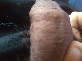 Latino gay man bares his big dick
