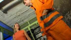 Nasty MILF gets fucked deep in the basement