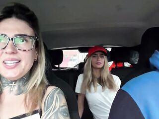 The gas station attendant wanted to fill up with gas and then go out with us to bang until that guy came all over her.