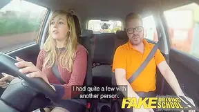 34f Boobs Bouncing In Driving Lesson