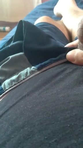 Masturbating monster cock with a strong desire to fuck   Clip 2