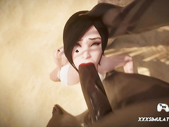 This 3D Beauty Slowly Seduces BBC Into Intense Anal & Creamy XXX