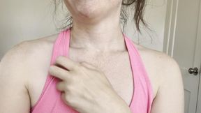 Smelling My Hairy, Sweaty Armpits After Workout