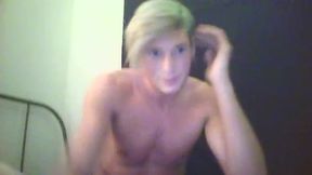 Blondie College Stud Jerking Off