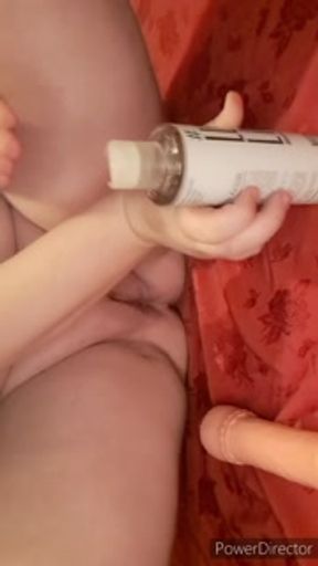 Amateur Redhead Mastrubation with Dildo and Vibrator