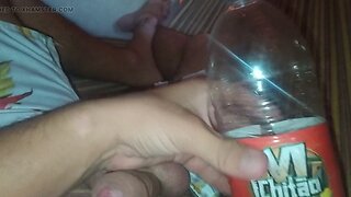 bigdickman amateur bareback love: hot solo blowjob with a concrete dick!