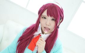 Lollypop and Horny Dick for Rina Kurusu in POV