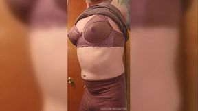 Femboy show his new breast in new bra