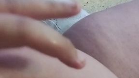 Masturbating with a lollipop in my bellybutton