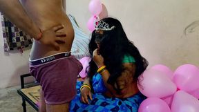 Indian Housewife on Her Birthday