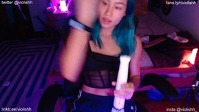 cumming with hitachi and dildo in pvt show HD 1080p