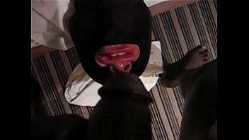 A black cock is pissing in the slut&#039_s mouth !