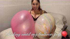 BALLOONG SITTING ENDS POPPING!