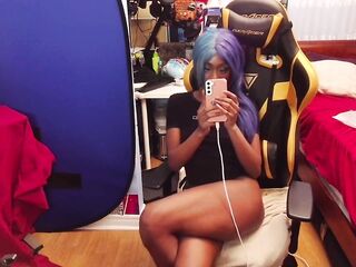 hottest ebony gamer hotty you can play with