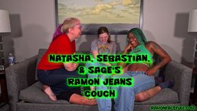 Natasha, Sebastian, and Sage's Ramon Jeans Couch!
