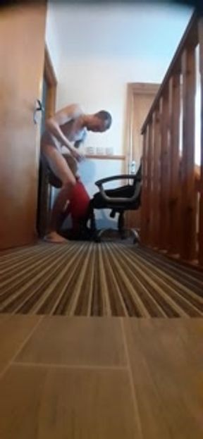 Fucking my best friend teddy rough on a chair (turn volume up)