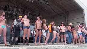 Wet Tshirt Contest At Abate Of Iowa Biker Rally