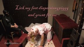 Lady Nymphodora - Lick my feet diapersissypiggy and grunt for me HD