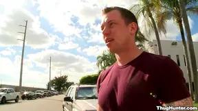 Nasty Adam Hardy Bangs A Hot And Wild Thug In Public