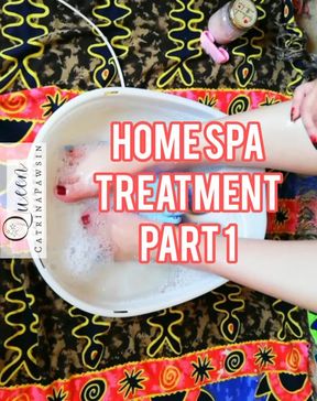 Home spa foot treatment part 1