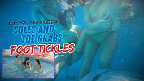 Underwater Tickle Gauntlet Indica Jane Josie Jo And Ginary Soaked Ribs Armpits And Feet