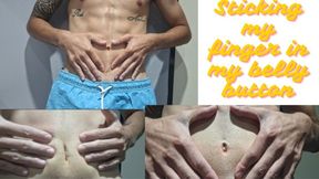 Sticking my finger in my belly button
